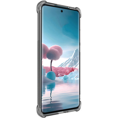 For Motorola Edge 40 Neo imak Shockproof Airbag TPU Phone Case(Transparent Black) by imak