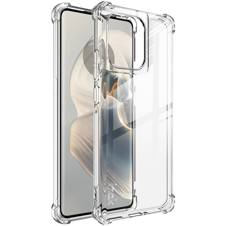 For Motorola Edge 50 Pro imak Shockproof Airbag TPU Phone Case(Transparent) by imak