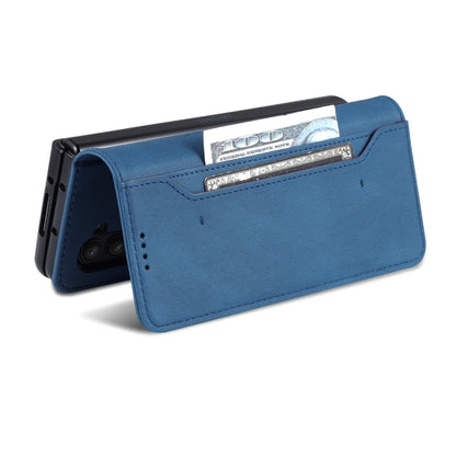 For Samsung Galaxy Z Fold5 AZNS Dream II Skin Feel PU+TPU Horizontal Flip PU Phone Case(Blue) by AZNS