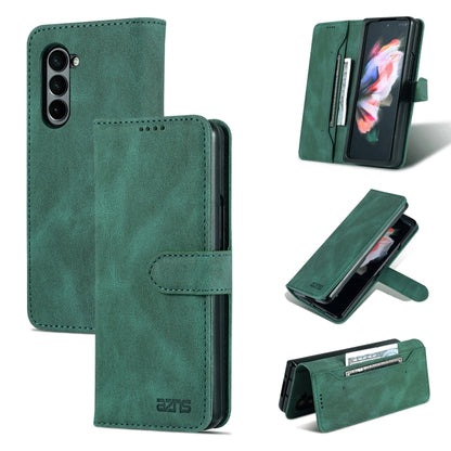 For Samsung Galaxy Z Fold6 5G AZNS Dream II Skin Feel PU+TPU Horizontal Flip PU Phone Case(Green) by AZNS