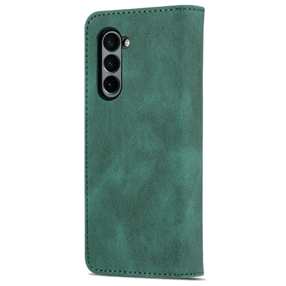For Samsung Galaxy Z Fold6 5G AZNS Dream II Skin Feel PU+TPU Horizontal Flip PU Phone Case(Green) by AZNS