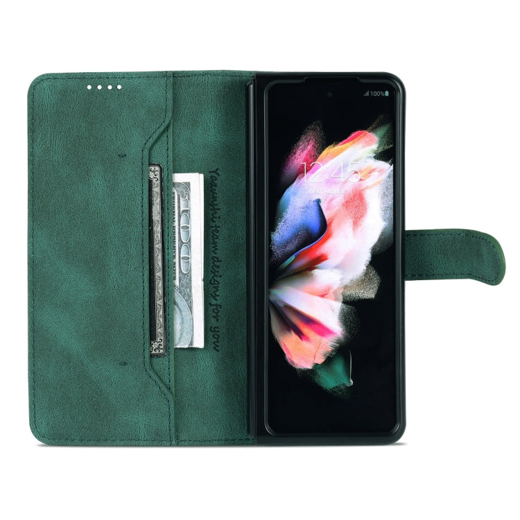 For Samsung Galaxy Z Fold6 5G AZNS Dream II Skin Feel PU+TPU Horizontal Flip PU Phone Case(Green) by AZNS