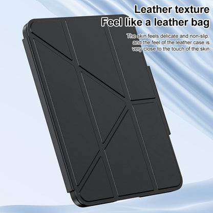 For iPad 2025 / 2022 Deformation Buckle Leather Smart Tablet Case(Black)
