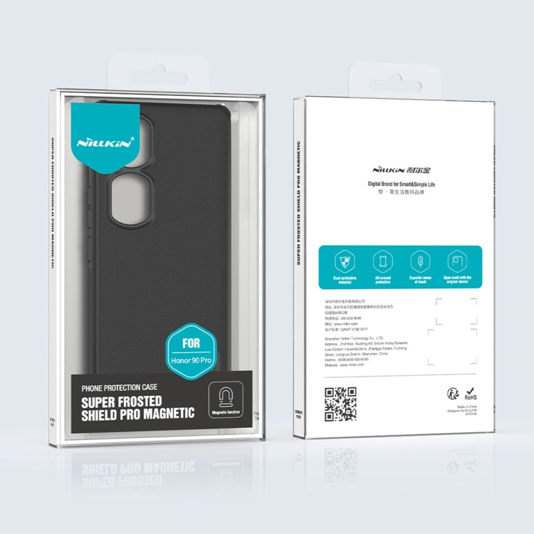 For Honor 90 Pro NILLKIN Frosted Shield Pro Magnetic Phone Case(Green) by NILLKIN