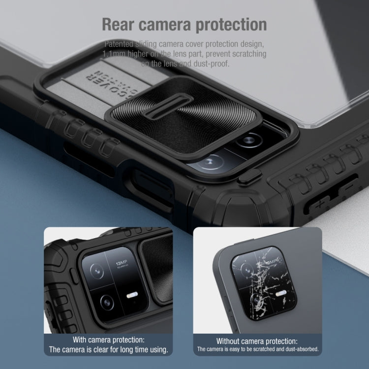 For Xiaomi Pad 6 / Pad 6 Pro NILLKIN Bumper Pro Camshield Tablet Leather Case(Black) by NILLKIN