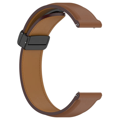 For Huawei Watch 4 / Watch 4 Pro Folding Buckle Genuine Leather Watch Band(Brown) by bashfashion