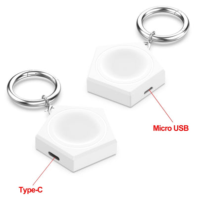 For Huawei Watch 4 / Watch 4 Pro Portable Universal Smart Watch Charger, Port:Micro USB(White) by bashfashion