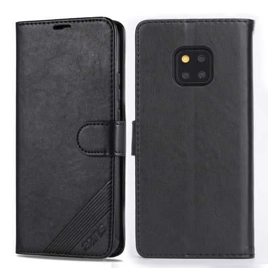For Huawei Mate 20 Pro AZNS Sheepskin Texture Horizontal Flip Leather Case with Holder & Card Slots & Wallet(Black) by AZNS