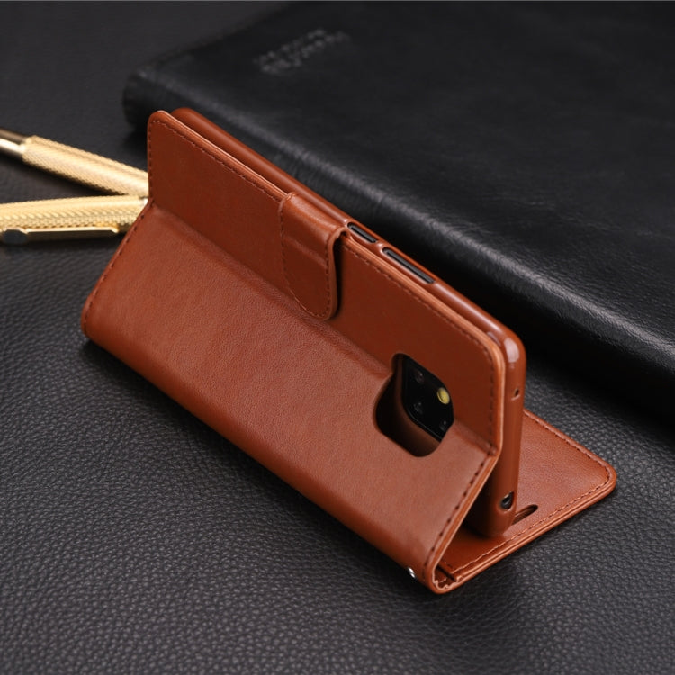 For Huawei Mate 20 Pro AZNS Sheepskin Texture Horizontal Flip Leather Case with Holder & Card Slots & Wallet(Black) by AZNS