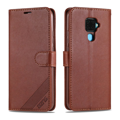 For Huawei Mate 30 Lite / Nova 5i Pro AZNS Sheepskin Texture Horizontal Flip Leather Case with Holder & Card Slots & Wallet(Brown) by AZNS