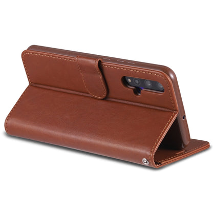 For Huawei Nova 5 / 5 Pro AZNS Sheepskin Texture Horizontal Flip Leather Case with Holder & Card Slots & Wallet(Brown) by AZNS