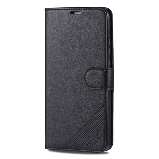 For Huawei Nova 5i / P20 Lite(2019) AZNS Sheepskin Texture Horizontal Flip Leather Case with Holder & Card Slots & Wallet(Black) by AZNS