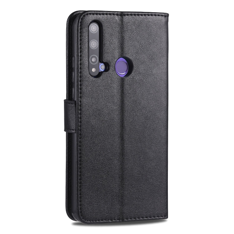 For Huawei Nova 5i / P20 Lite(2019) AZNS Sheepskin Texture Horizontal Flip Leather Case with Holder & Card Slots & Wallet(Black) by AZNS