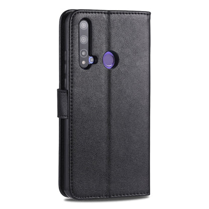 For Huawei Nova 5i / P20 Lite(2019) AZNS Sheepskin Texture Horizontal Flip Leather Case with Holder & Card Slots & Wallet(Black) by AZNS