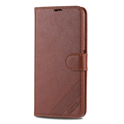 For Huawei Nova 6 AZNS Sheepskin Texture Horizontal Flip Leather Case with Holder & Card Slots & Wallet(Brown) by AZNS