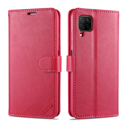 For Huawei Nova 6 SE AZNS Sheepskin Texture Horizontal Flip Leather Case with Holder & Card Slots & Wallet(Red) by AZNS