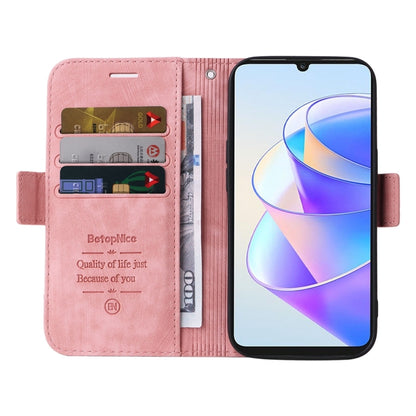 For Honor X7a / Play7T BETOPNICE Dual-side Buckle Leather Phone Case(Pink) by BETOPNICE