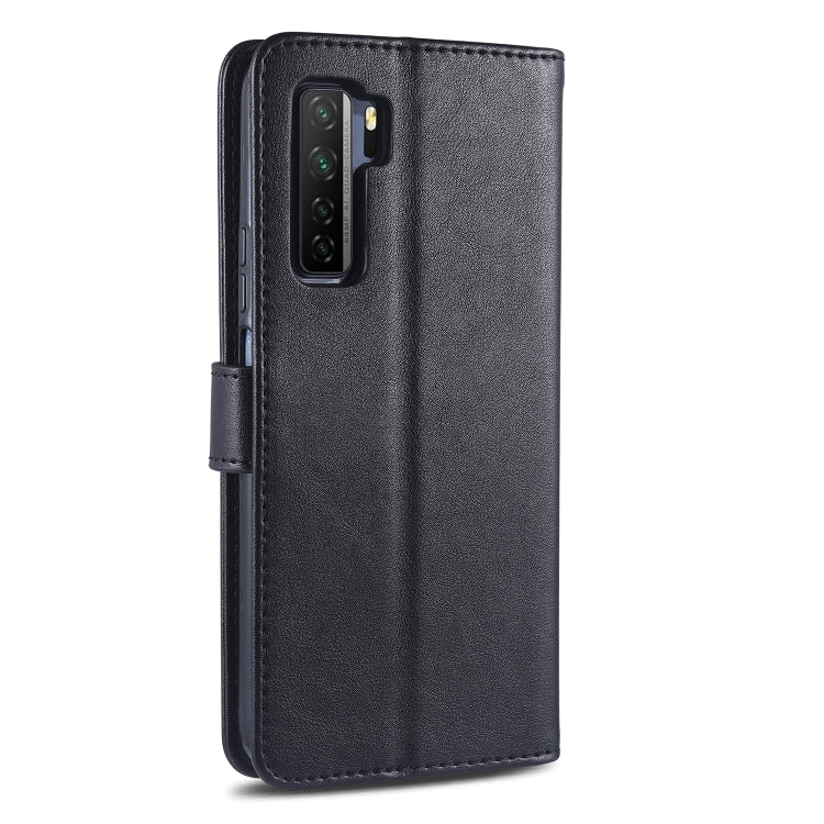 For Huawei Nova 7 SE AZNS Sheepskin Texture Horizontal Flip Leather Case with Holder & Card Slots & Wallet(Black) by AZNS