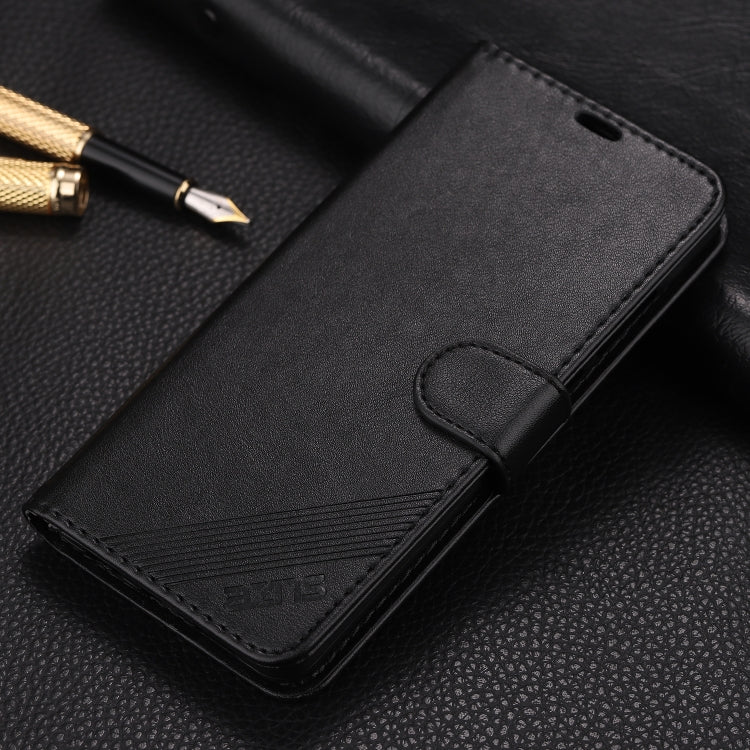 For Huawei P30 AZNS Sheepskin Texture Horizontal Flip Leather Case with Holder & Card Slots & Wallet(Black) by AZNS