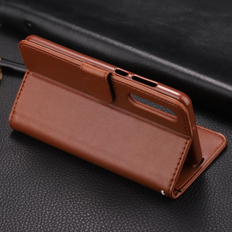 For Huawei P30 AZNS Sheepskin Texture Horizontal Flip Leather Case with Holder & Card Slots & Wallet(Black) by AZNS