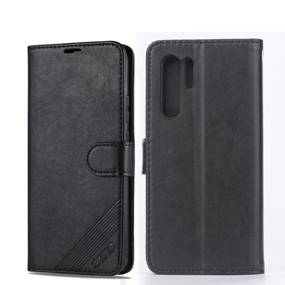 For Huawei P30 Pro AZNS Sheepskin Texture Horizontal Flip Leather Case with Holder & Card Slots & Wallet(Black) by AZNS