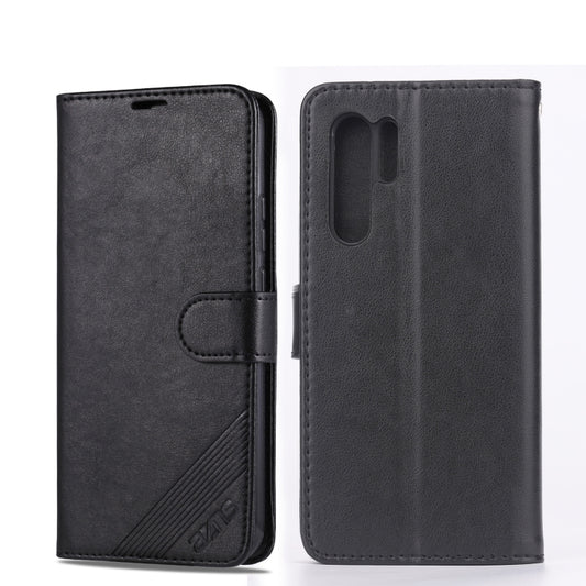 For Huawei P30 Pro AZNS Sheepskin Texture Horizontal Flip Leather Case with Holder & Card Slots & Wallet(Black) by AZNS