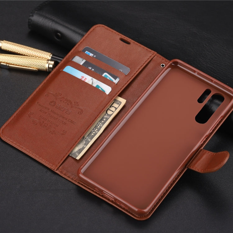 For Huawei P30 Pro AZNS Sheepskin Texture Horizontal Flip Leather Case with Holder & Card Slots & Wallet(Black) by AZNS