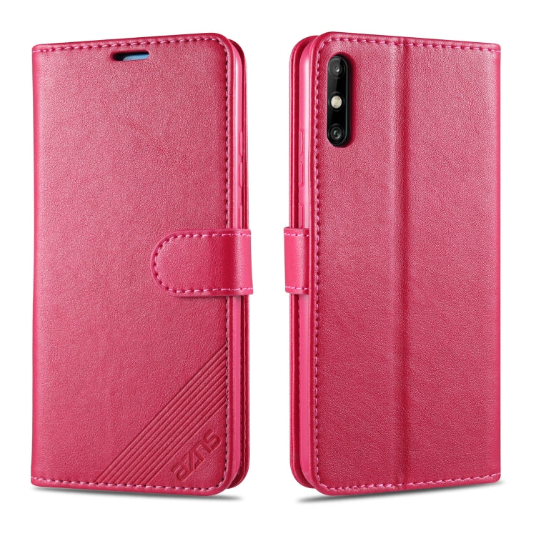For Huawei Enjoy 10e AZNS Sheepskin Texture Horizontal Flip Leather Case with Holder & Card Slots & Wallet(Red) by AZNS
