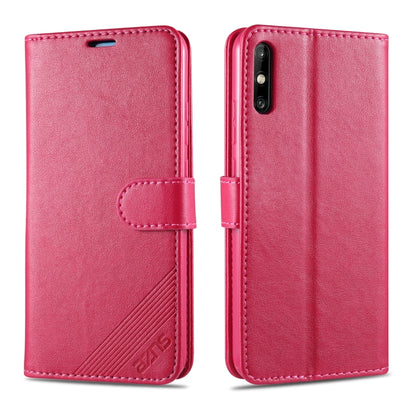 For Huawei Enjoy 10e AZNS Sheepskin Texture Horizontal Flip Leather Case with Holder & Card Slots & Wallet(Red) by AZNS