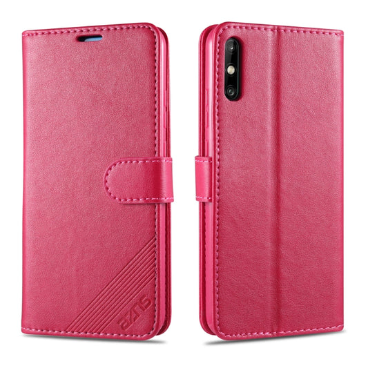 For Huawei Enjoy 10e AZNS Sheepskin Texture Horizontal Flip Leather Case with Holder & Card Slots & Wallet(Red) by AZNS