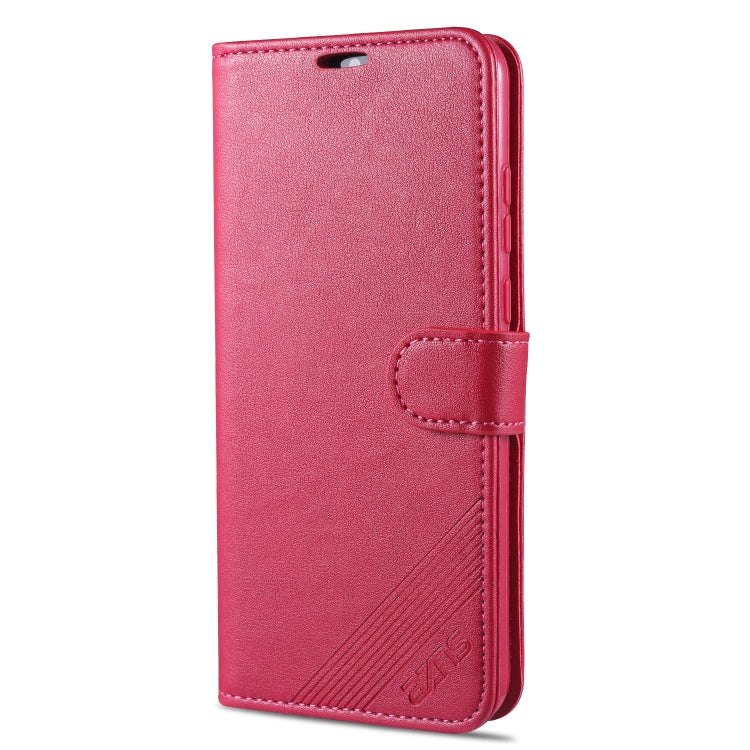 For Huawei Honor 9A AZNS Sheepskin Texture Horizontal Flip Leather Case with Holder & Card Slots & Wallet(Red) by AZNS