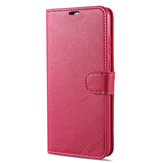 For Huawei Honor 9A AZNS Sheepskin Texture Horizontal Flip Leather Case with Holder & Card Slots & Wallet(Red) by AZNS