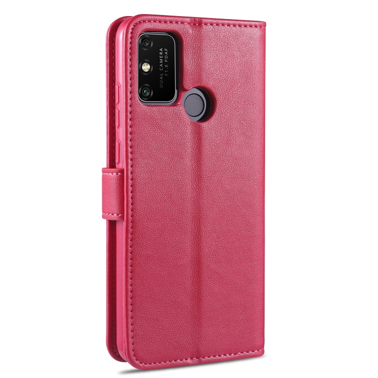 For Huawei Honor 9A AZNS Sheepskin Texture Horizontal Flip Leather Case with Holder & Card Slots & Wallet(Red) by AZNS