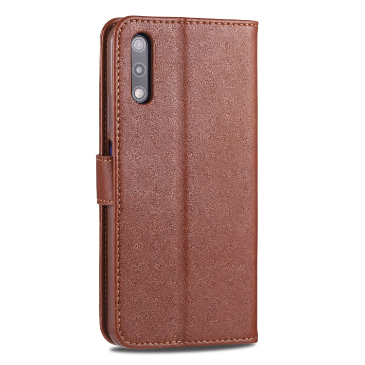For Huawei Honor 9X AZNS Sheepskin Texture Horizontal Flip Leather Case with Holder & Card Slots & Wallet(Brown) by AZNS