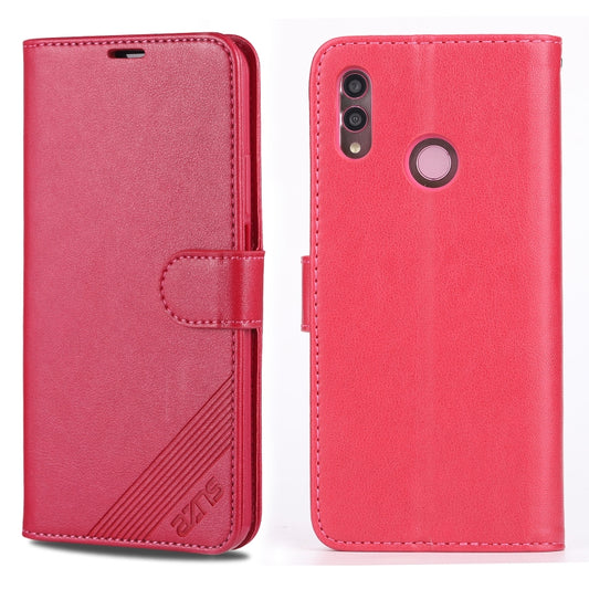 For Huawei Honor 10 Lite AZNS Sheepskin Texture Horizontal Flip Leather Case with Holder & Card Slots & Wallet(Red) by AZNS