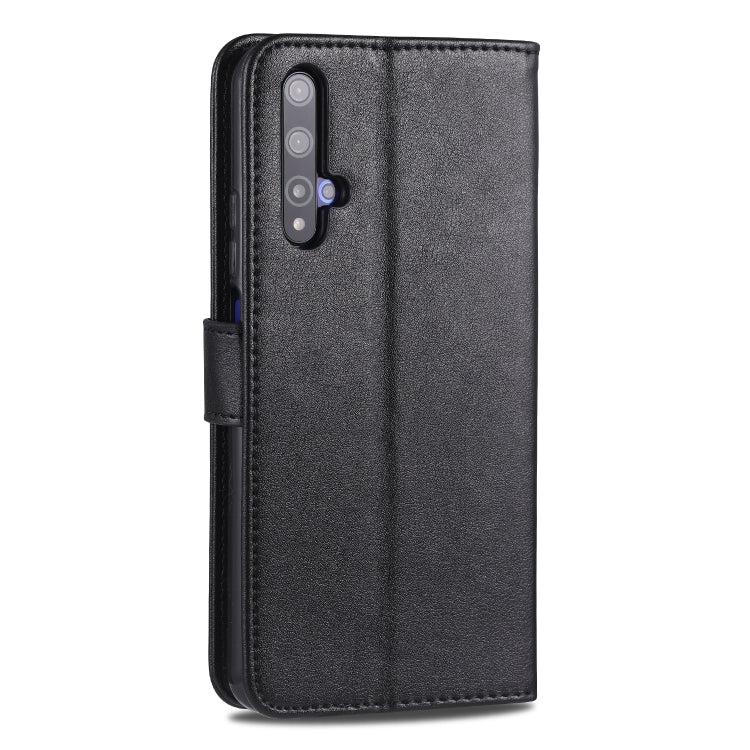 For Huawei Honor 20 AZNS Sheepskin Texture Horizontal Flip Leather Case with Holder & Card Slots & Wallet(Black) by AZNS