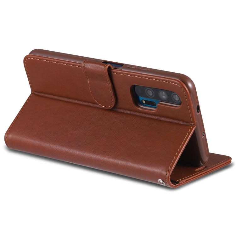 For Huawei Honor 20 Pro AZNS Sheepskin Texture Horizontal Flip Leather Case with Holder & Card Slots & Wallet(Red) by AZNS