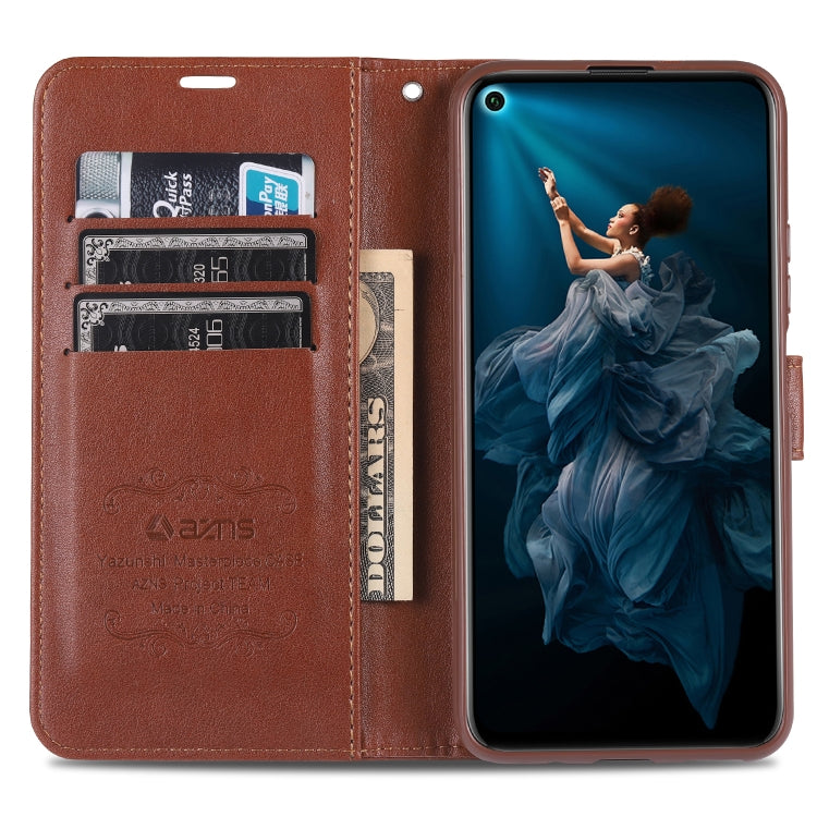 For Huawei Honor 20 Pro AZNS Sheepskin Texture Horizontal Flip Leather Case with Holder & Card Slots & Wallet(Red) by AZNS