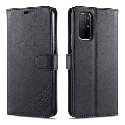 For Huawei Honor 30S AZNS Sheepskin Texture Horizontal Flip Leather Case with Holder & Card Slots & Wallet(Black) by AZNS