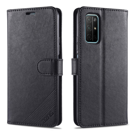 For Huawei Honor 30S AZNS Sheepskin Texture Horizontal Flip Leather Case with Holder & Card Slots & Wallet(Black) by AZNS