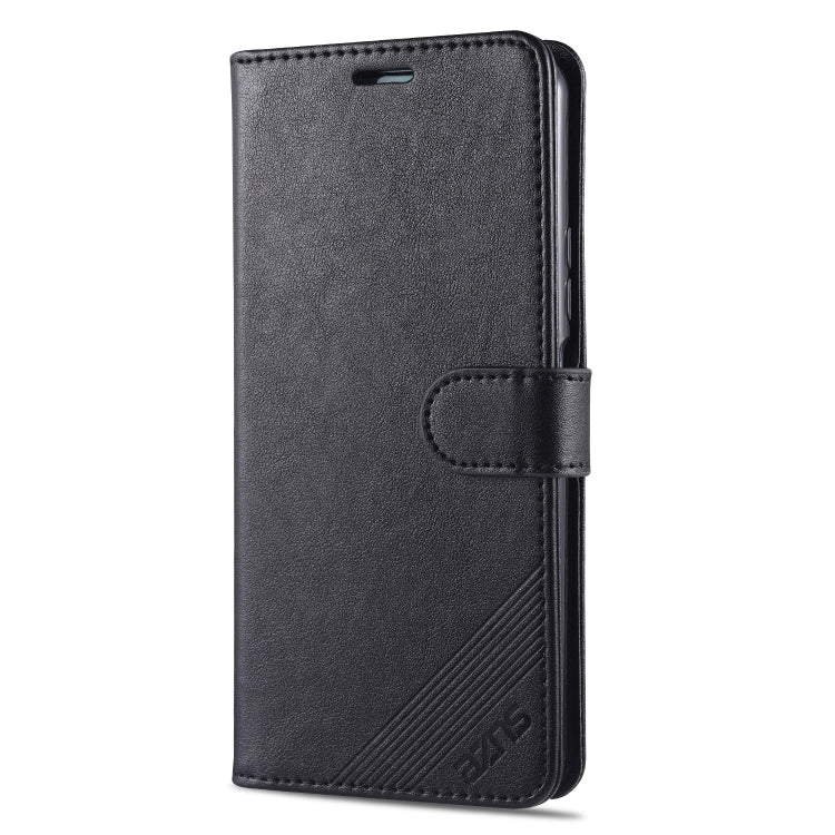 For Huawei Honor 30S AZNS Sheepskin Texture Horizontal Flip Leather Case with Holder & Card Slots & Wallet(Black) by AZNS
