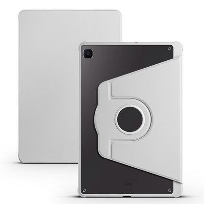 For Samsung Galaxy Tab S6 Lite P610 Acrylic 360 Degree Rotation Smart Tablet Leather Case(Space Grey) by bashfashion