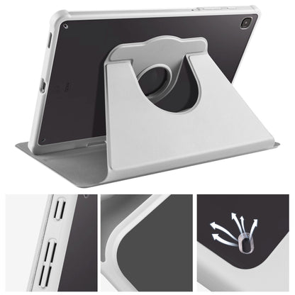 For Samsung Galaxy Tab S6 Lite P610 Acrylic 360 Degree Rotation Smart Tablet Leather Case(Space Grey) by bashfashion