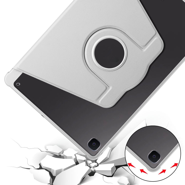 For Samsung Galaxy Tab S6 Lite P610 Acrylic 360 Degree Rotation Smart Tablet Leather Case(Space Grey) by bashfashion