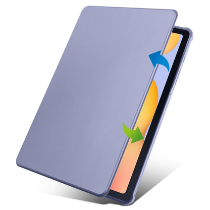 For Samsung Galaxy Tab S6 Lite P610 Acrylic 360 Degree Rotation Smart Tablet Leather Case(Lavender Purple) by bashfashion
