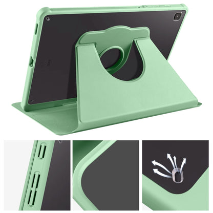 For Samsung Galaxy Tab S6 Lite P610 Acrylic 360 Degree Rotation Smart Tablet Leather Case(Green) by bashfashion