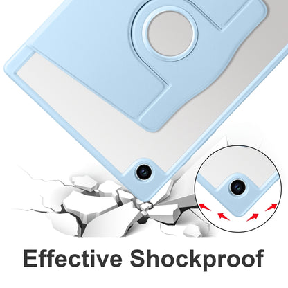 For Samsung Galaxy Tab A8 Acrylic 360 Degree Rotation Smart Tablet Leather Case(Ice Blue) by bashfashion