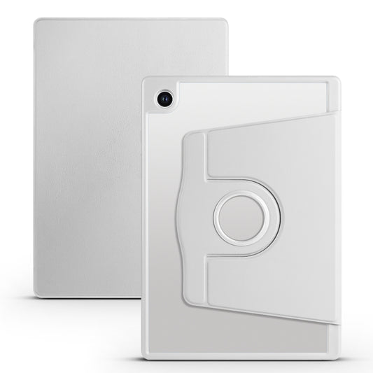 For Samsung Galaxy Tab A8 Acrylic 360 Degree Rotation Smart Tablet Leather Case(Space Grey) by bashfashion