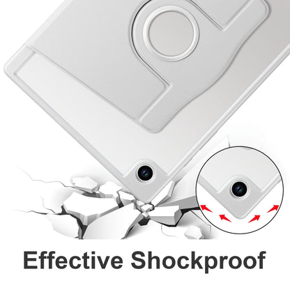 For Samsung Galaxy Tab A8 Acrylic 360 Degree Rotation Smart Tablet Leather Case(Space Grey) by bashfashion