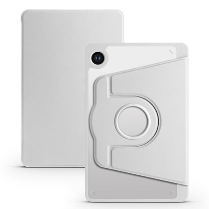 For Samsung Galaxy Tab A11 / A9 Acrylic 360 Degree Rotation Smart Tablet Leather Case(Space Grey) by bashfashion